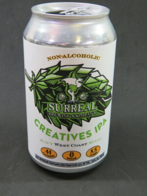 Craft Beer Empty Can ~ SURREAL Brewing Co Creatives IPA ~ Campbell, CALIFORNIA-image