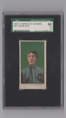 1909 AMERICAN CARAMEL E90-1 ADDIE JOSS SGC 5 CLEVELAND AMER. #5 POP: 1/O HIGHER-image