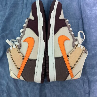 Size 9.5 - Nike Dunk Mid Coconut Milk/Vivid Orange/Celestial Gold/Plum...-image