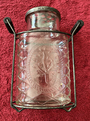 Creative Co Op Vintage Vase Frog Lid Rustic Metal Holder Farmhouse-image