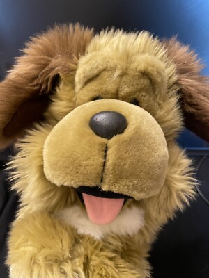 Hand Puppet By Creative Learning Co. Fluffy Floppy Eared Dog12 Inches Tall 2002-image