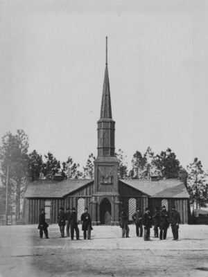 Poplar Grove Church by Timothy H O'Sullivan Giclee Art Print Ships Free-image
