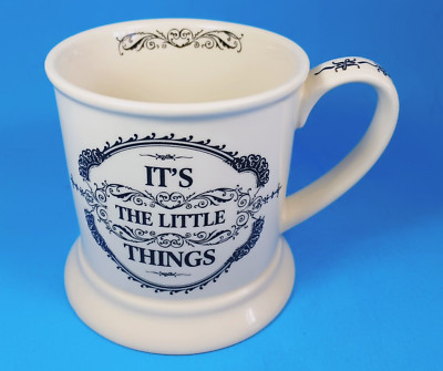 It's The Little Things 12 oz. Stoneware Coffee Mug by Creative Co-Op.-image