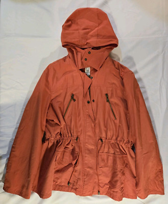 Liz & Co Women's Orange Mid-Length Winter Coat Jacket Stylish Outerwear-image