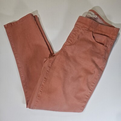 Soft Surroundings Womens Jeans Medium Orange Mid Rise Skinny Coastal Style Denim-image