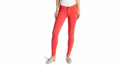 Big Star Buckle Womens Colette Mid Rise Jeggings in Orange Size 28 $98-image
