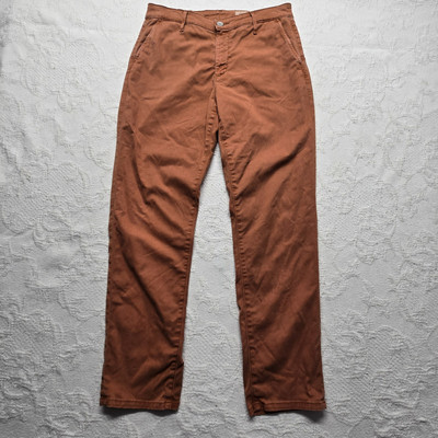 Adriano Goldschmied Orange Tailored Trouser 28R Preppy Academia Stranger Things-image