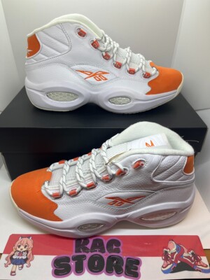 Reebok QUESTION MID HR1049 Footwear White Orange oki⑤-image