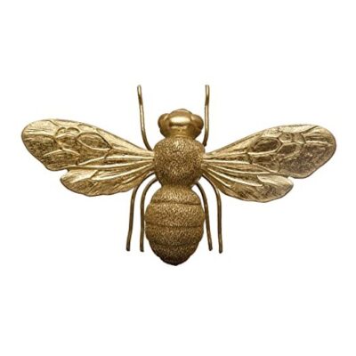 Creative Co-Op Decorative Bee Figurine, Gold Finish Décor -image