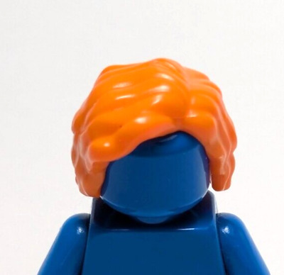 Lego - Minifigure Hair - Light Orange, Wavy, Mid Length, Side Part-image