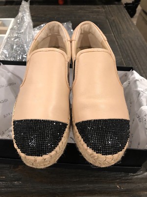 KENDALL and KYLIE Women's Joss Embellished Espadrilles Size 6 Natural Leather-image