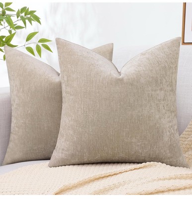 decorUhome Couch Throw Pillow Covers 18x18 Set of 2-image