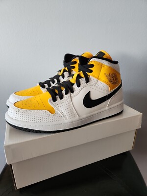 Jordan 1 Mid Laser Orange White/Black-University Gold (BQ6472 107) WOMEN 10.5 M9-image