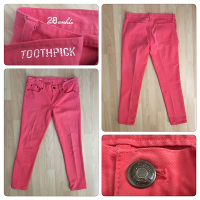 J CREW Toothpick Size 28 Women's Jeans Ankle Inseam 27” Elastane 3%-image