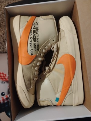 OFF-WHITE NIKE BLAZER MID  ALL HALLOWS EVE SIZE 13 USED-image