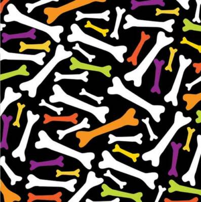 Carolina Creative Bandanna (Neon Bones) Novelty Print 22