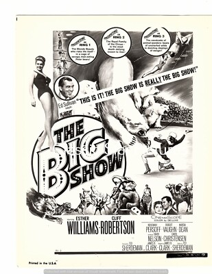 D246 The Big Show 1961 Esther Williams Cliff Robertson Ed Sullivan 8 x 10 photo-image