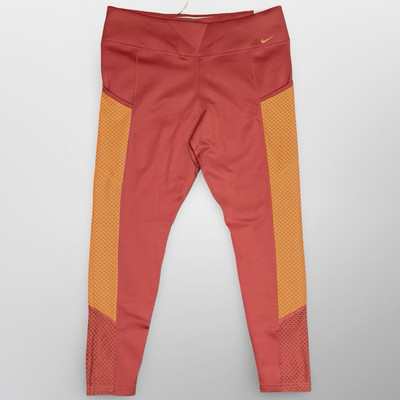 NIKE Therma-Fit Leggings XXL 2XL Mid-Rise Leggings Canyon Rust / Orange Trance-image