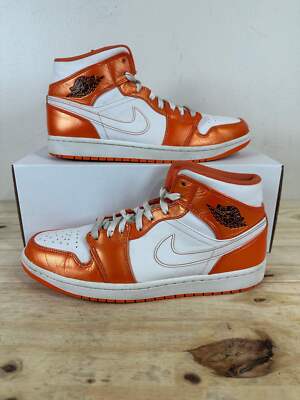 Air Jordan 1 Mid Electro Orange Sz 10-image