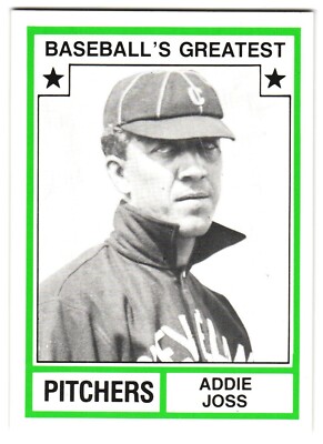 Addie Joss 1982 TCMA ML Baseball Pitchers Sluggers Card #43-image