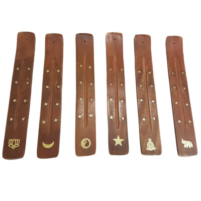 Ash Catcher Incense Burner Holder Indian Wood Incense Joss Stick Stand Household-image