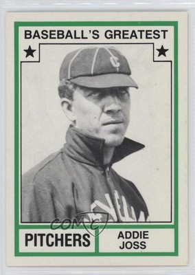 1982 TCMA Baseball's Greatest Pitchers White Back Addie Joss (No MLB Logo) HOF-image