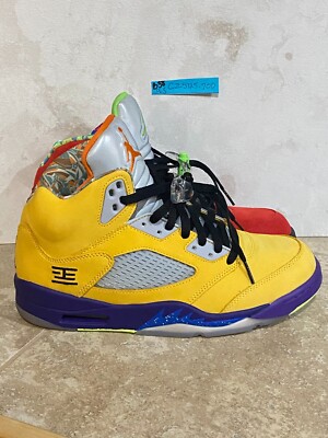Size 9.5 - Jordan 5 Retro SE Solar Orange- Used in original box-image