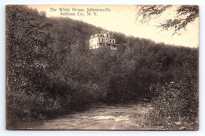 Postcard White House Jeffersonville Sullivan County New York NY c.1913-image
