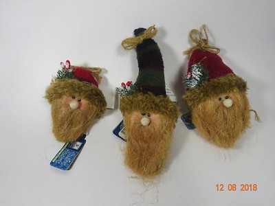 Co-Op Creative  CX2816A Santa Christmas Tree Ornament Country Cabin Lodge Rustic-image
