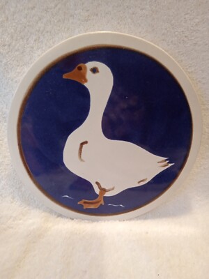 Handcraft Stoneware Trivet Wall hanger GOOSE 7½