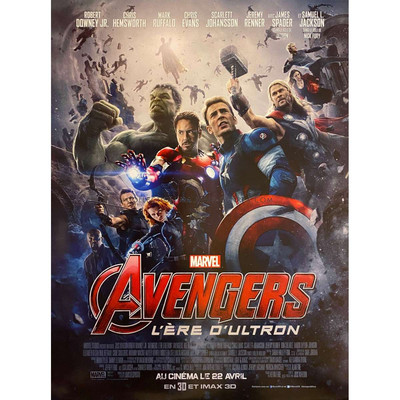THE AVENGERS 2 L'AGE D'ULTRON Movie Poster  - 15x21 in. - 2015 - Joss Whedon, Ro-image