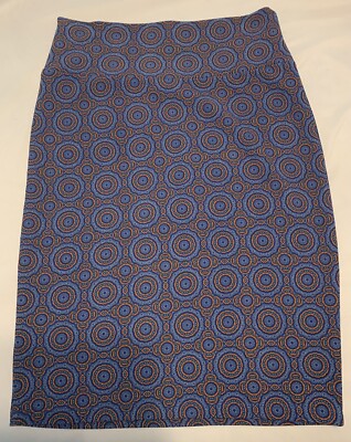 LuLaRoe Cassie Orange Blue Amoeba Small-image