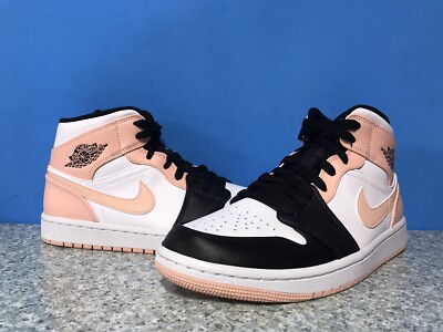 Nike Air Jordan 1 Mid Arctic Orange Black Toe Sz 12.5 Mens Sneakers 554724 133-image