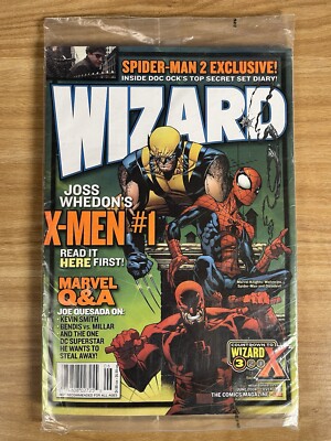 Wizard The Comics Magazine #152 Cover 1/2 June 2004 Sealed! Joss Whedon X-Men #1-image