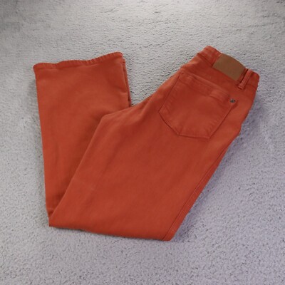Judy Blue Jeans Womens 28 Orange Terracotta Mid Rise Slim Bootcut Leg Preppy-image