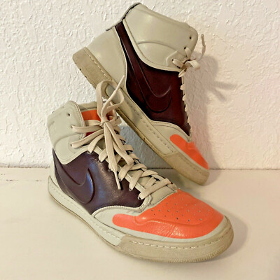Nike Air Royalty Mid VT Womens Sz 8 Force 1 Birch/Deep Burgundy Mango 395775-201-image