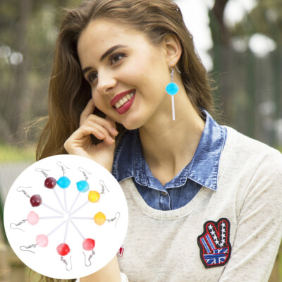 Creative Earrings New Year Jewelry Gift Lollipop Drop Earrings Small Earrings-image