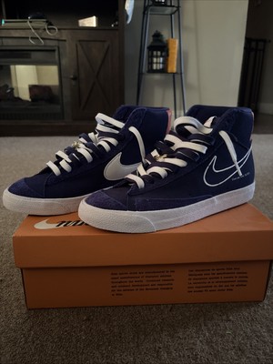 Blazer Mid ‘77 Size 9.5 Deep Royal Blue/White-Orange Blue Royal FNC/Orange/Blanc-image