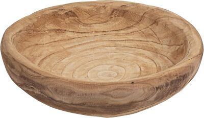 Creative Co-Op Decorative Paulownia Wood Bowl-image
