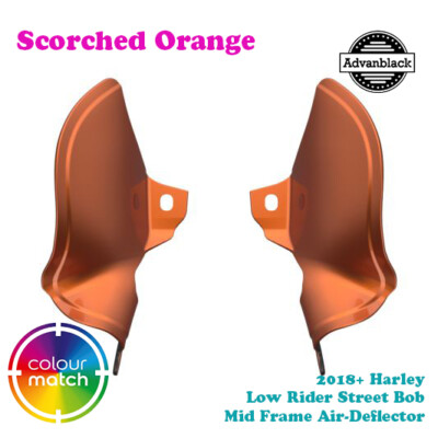 Scorched Orange Mid Frame Air-Deflector for 18+ Harley Sport Glide-image