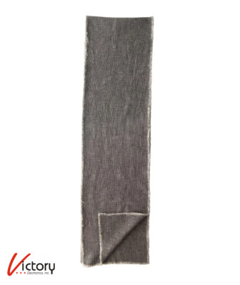 NEW Creative Co-Op Linen Blend Table Runner w/Frayed Edges | Gray - DF4552-image