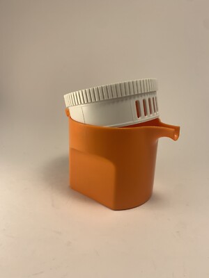 Vintage 1967 small orange Carl-Arne Breger for AB Gustavsberg pitcher-image