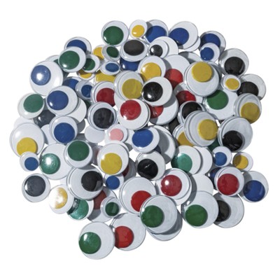 Creativity Street Jumbo Wiggle Eyes, Assorted Sizes, Assorted Colors, Set of 100-image