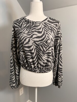 LALALAND CREATIVE CO Womens Top Size M light and dark gray-image