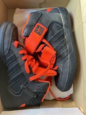 Rare Adidas Varial Mid Size 10.5 Men's Sneakers Black/Orange D68666-image