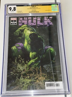 Hulk #1 CGC JSA 9.8 Simone Bianchi Autographed 1:25-image