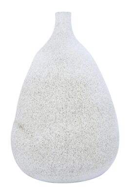 Creative Co-Op Large Textured Terracotta Narrow Top Vase, 14.25