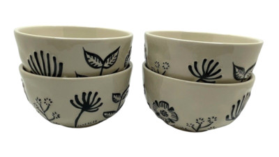 Creative Co-op Hand Painted Stoneware 4.5