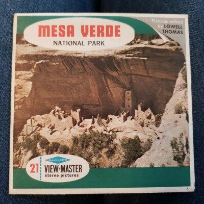 Sawyer's A325 Mesa Verde National Park Colorado viewmaster Reels Packet-image