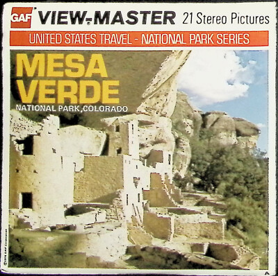MESA VERDE NATIONAL PARK Colorado 3d View-Master 3 Reel Packet Full Color Images-image